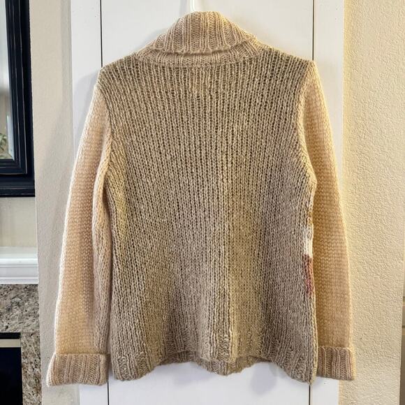 Anthropologie Far Away From Close Impasto Wool Alpaca Mohair Sweater Medium - Picture 5 of 8